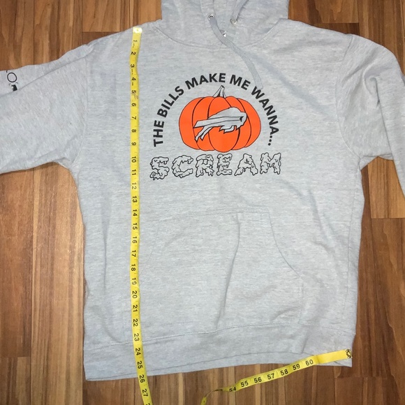 The Bills Make Me Wanna Scream Buffalo Bills Halloween Hoodie - Picture 4 of 6